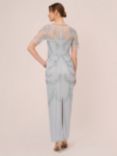 Adrianna Papell Papell Studio Beaded Elbow Sleeve Dress, Glacier