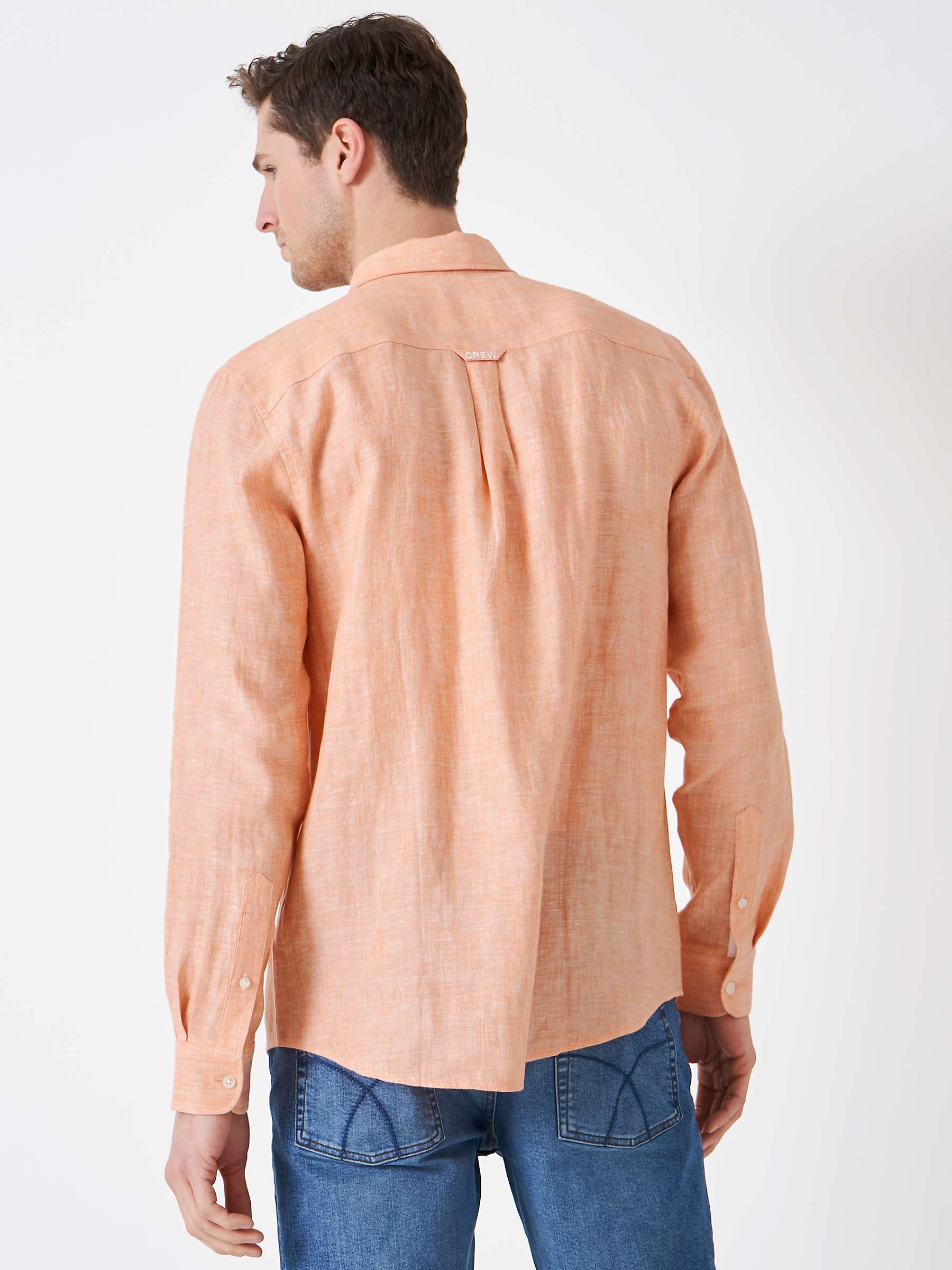 Buy Crew Clothing Long Sleeve Linen Shirt Online at johnlewis.com