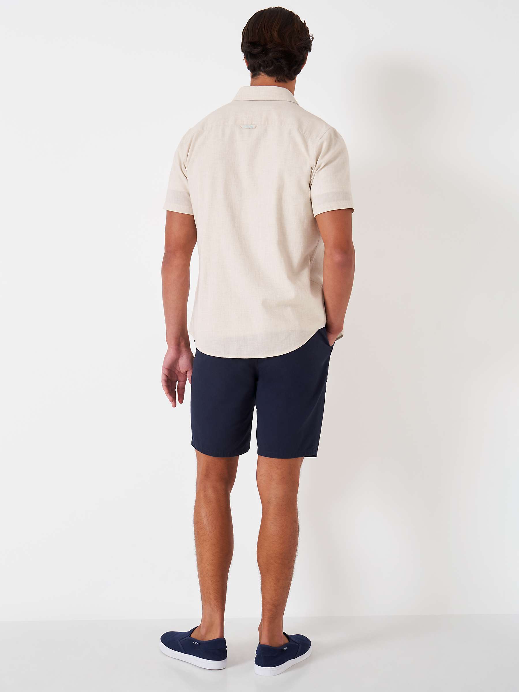 Buy Crew Clothing Linen Short Sleeve Shirt Online at johnlewis.com