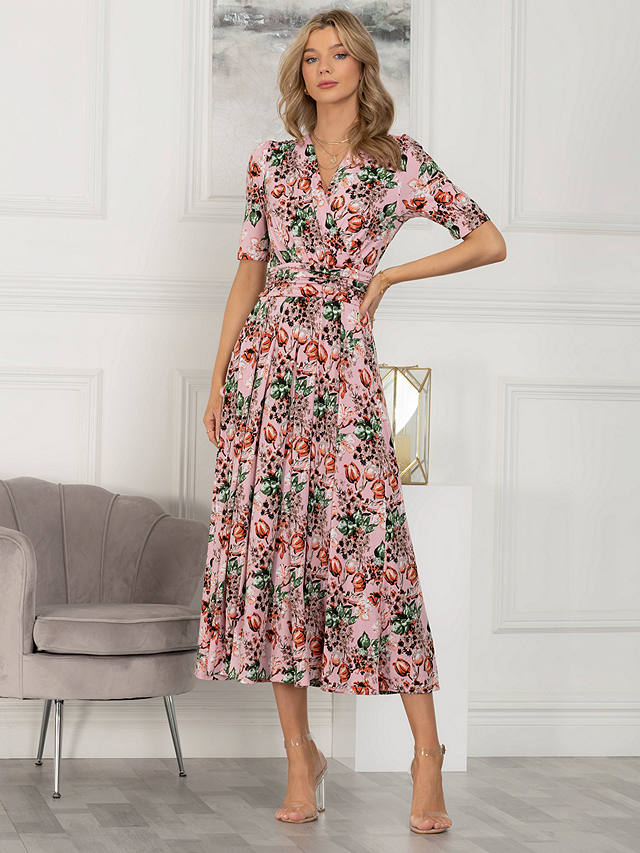 Jolie Moi Razilee Jersey Maxi Dress, Pink/Multi