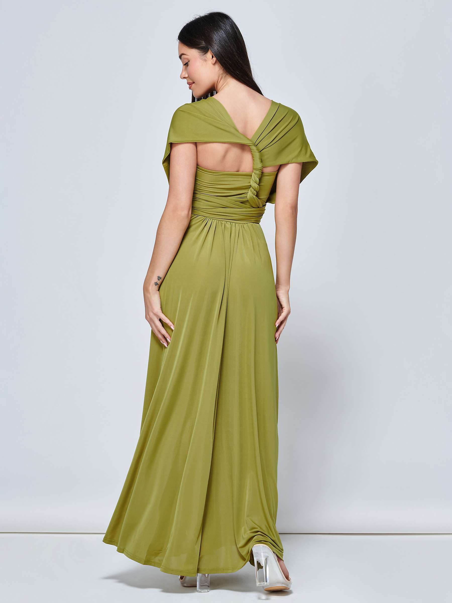 Buy Jolie Moi Bridesmaid Multiway Maxi Dress, Olive Green Online at johnlewis.com