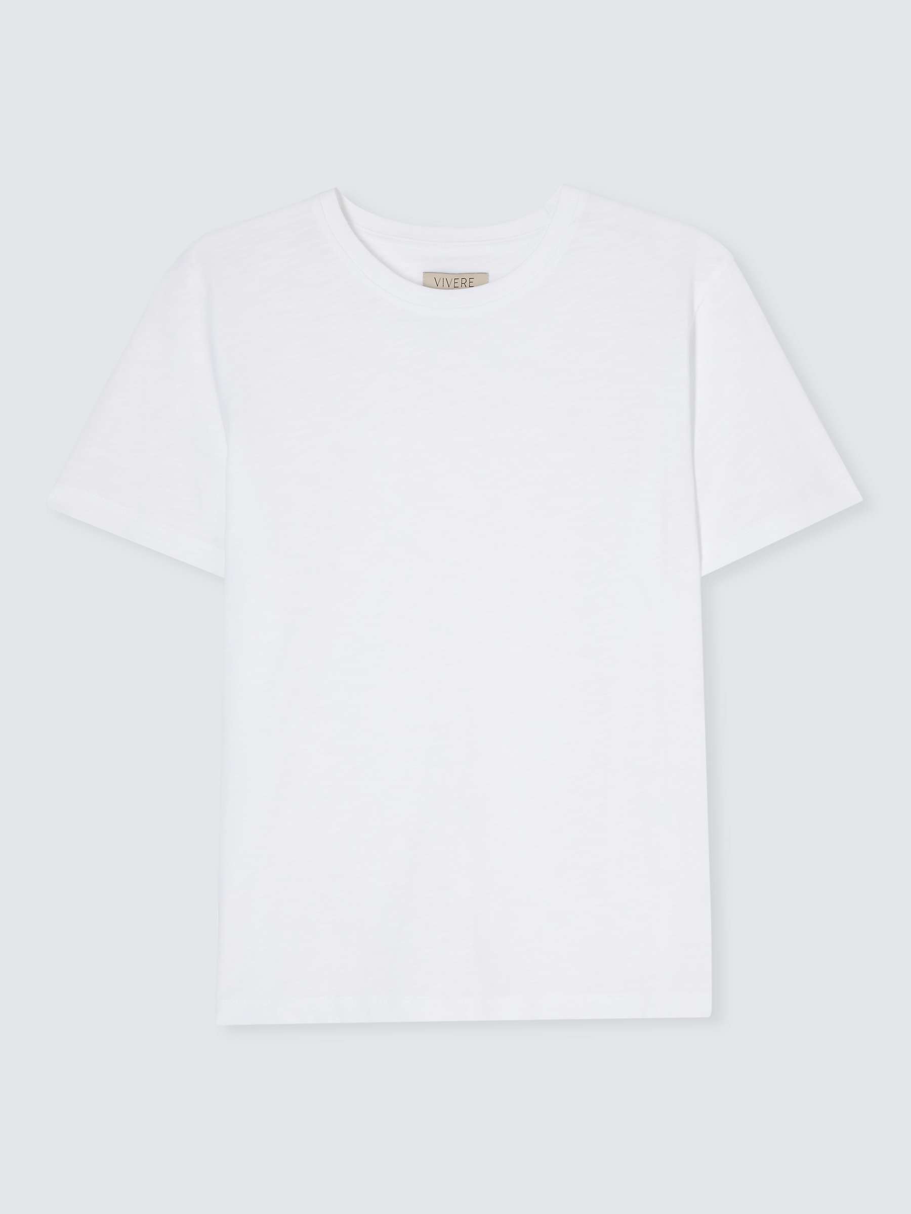 Buy Vivere By Savannah Miller Addison Perfect T-Shirt, White Online at johnlewis.com