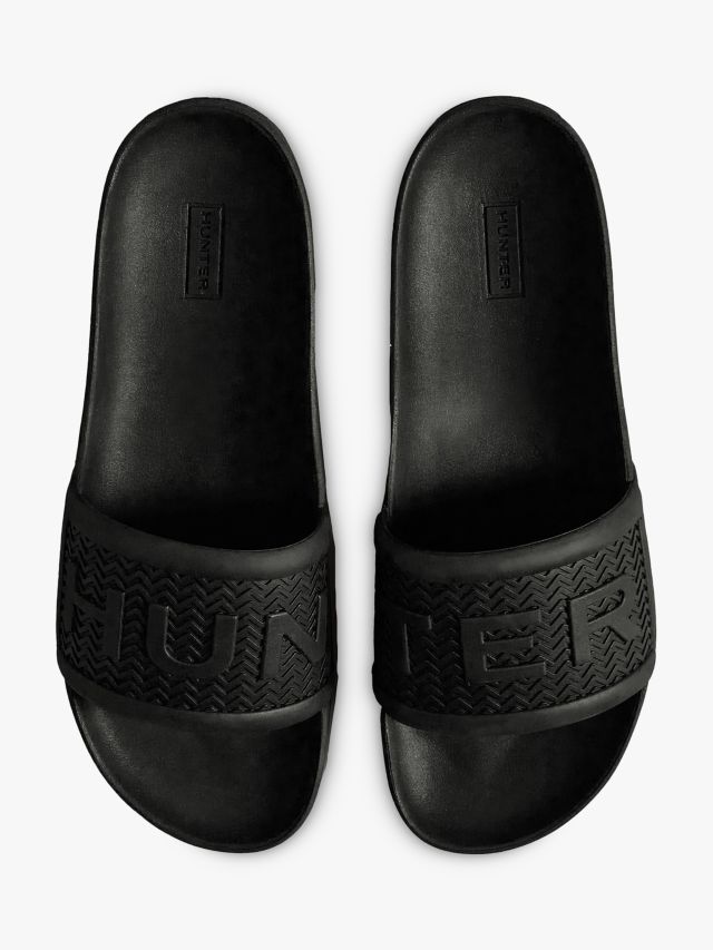 Hunter Bloom Algae Foam Sliders Black 7