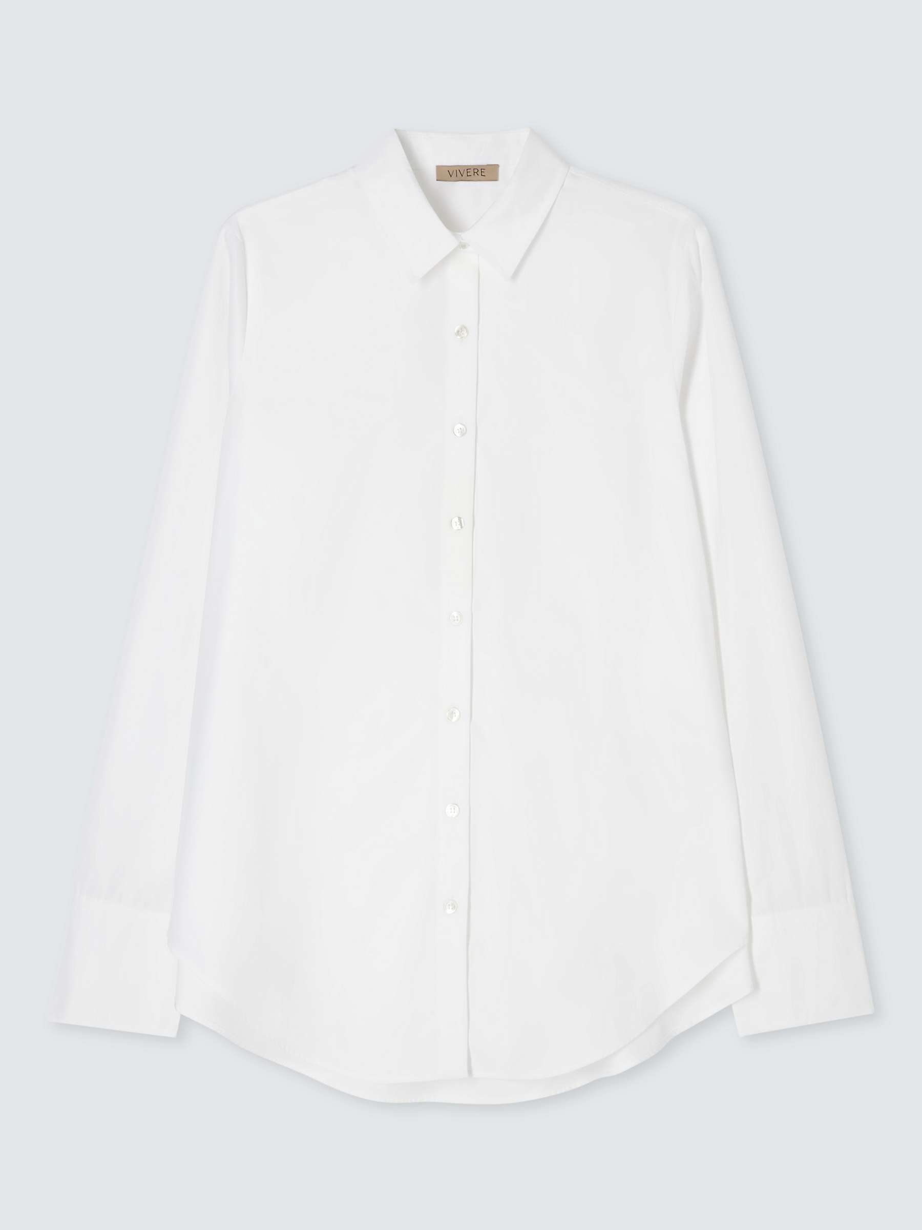 Buy Vivere By Savannah Miller James Cotton Shirt, White Online at johnlewis.com