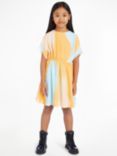 Calvin Klein Jeans Kids' Woven Dress, Yellow/Blue