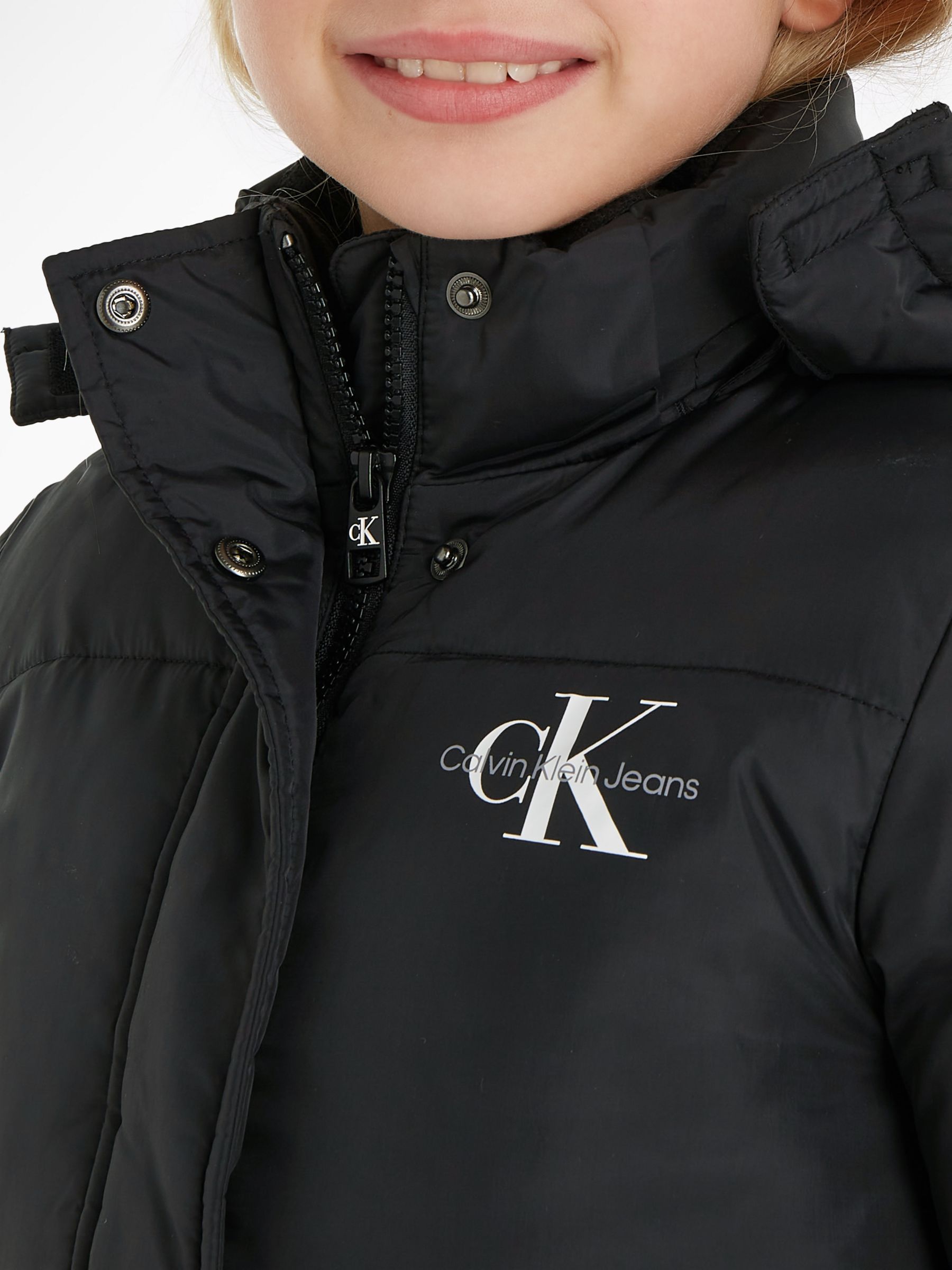 Calvin Klein Kids' Puffer Jacket, Black, 10 years