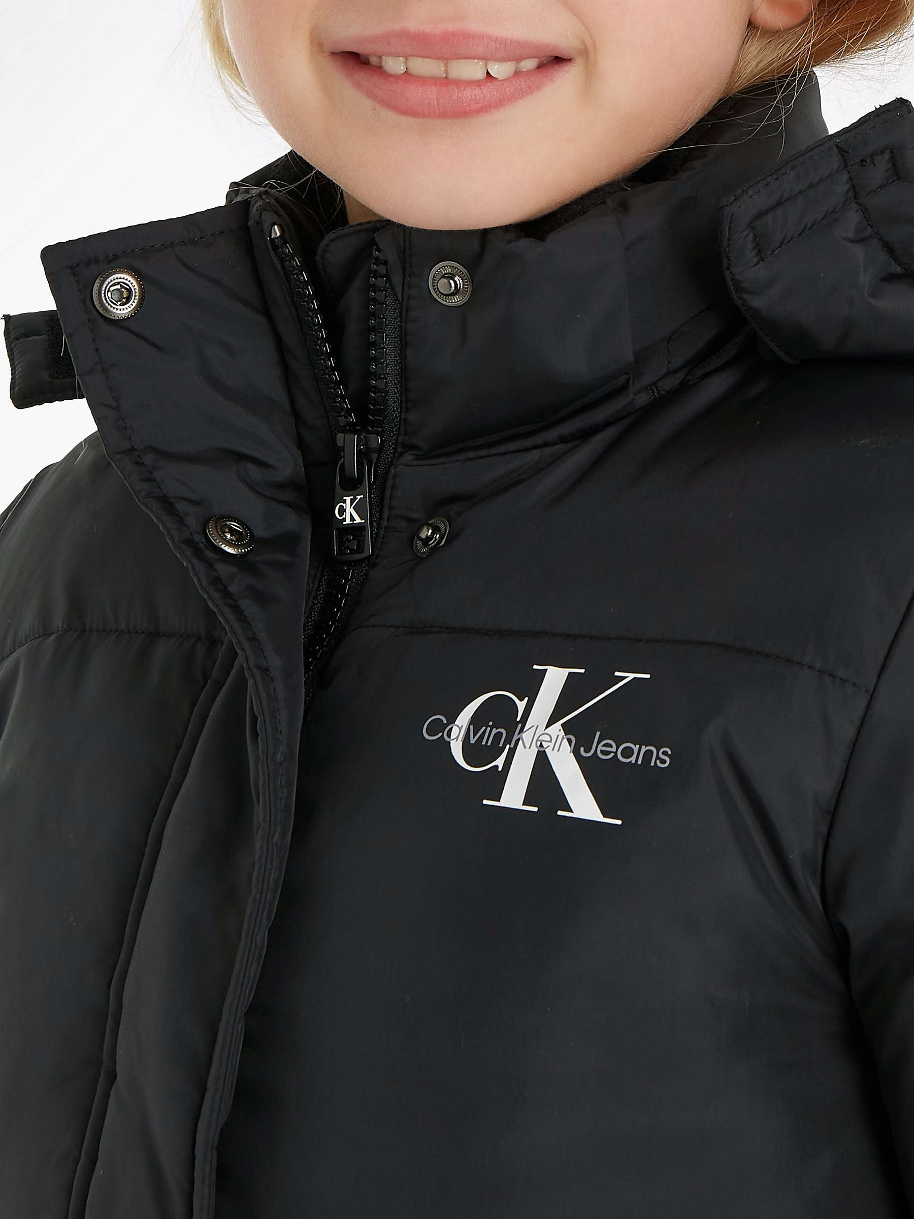 Buy Calvin Klein Kids' Puffer Jacket, Black Online at johnlewis.com