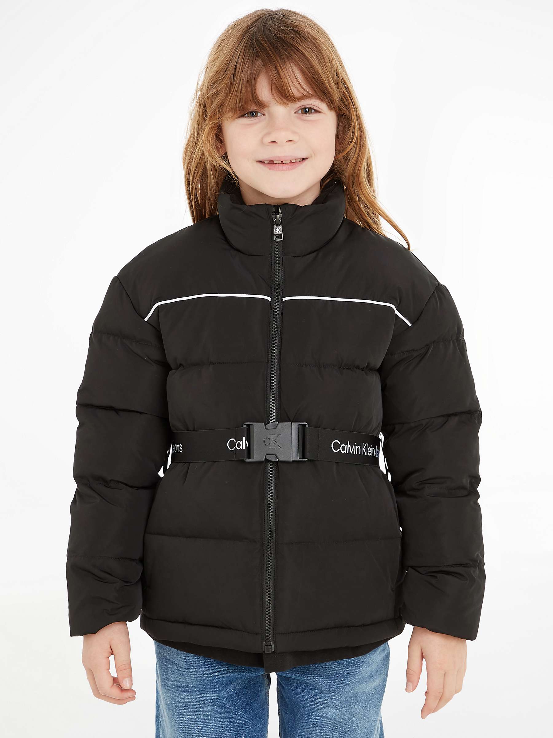 Buy Calvin Klein Kids' Logo Tape Belt Jacket Online at johnlewis.com