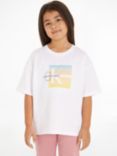 Calvin Klein Jeans Kids' Cotton Graph Logo T-Shirt, Bright White