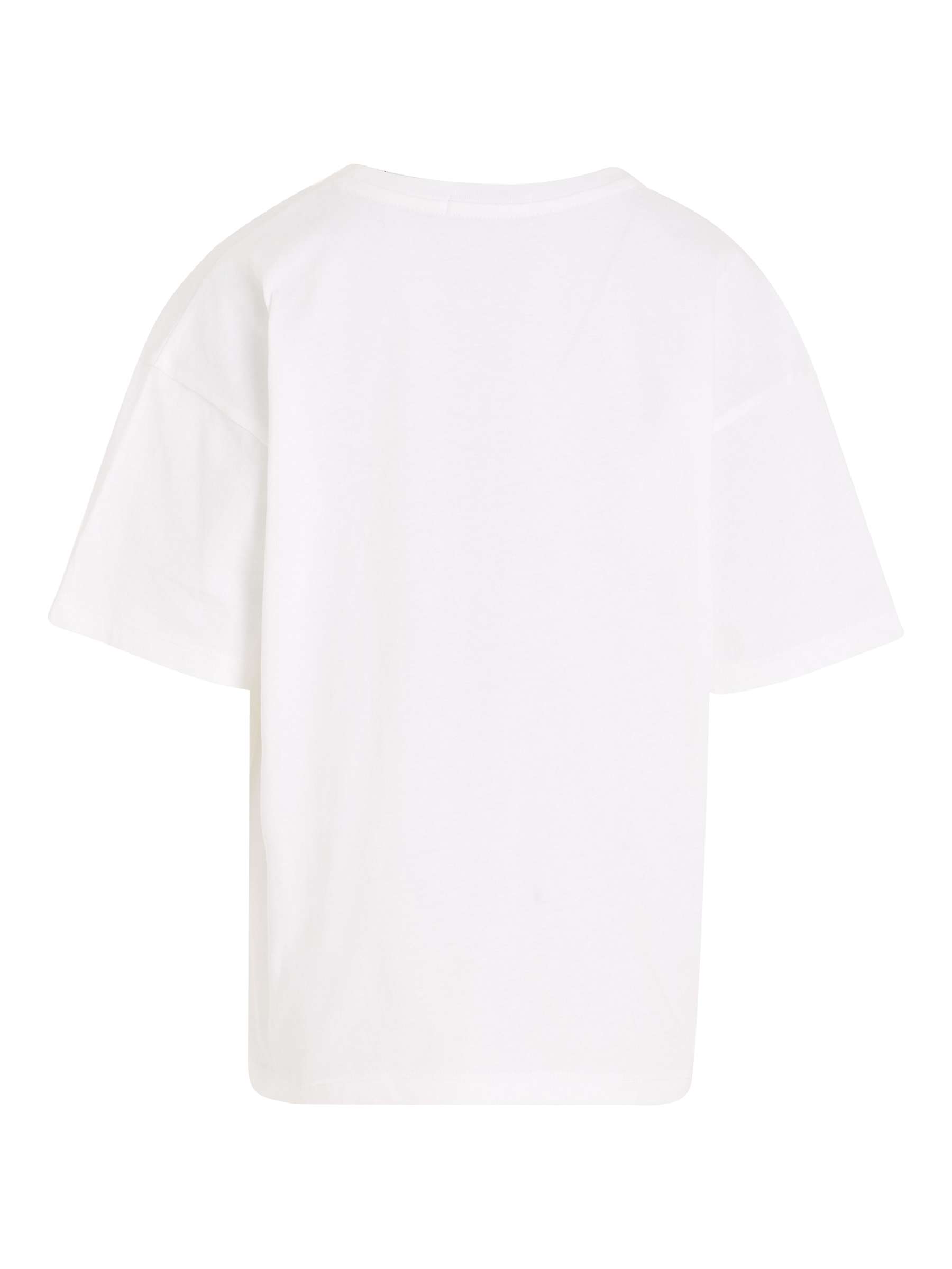 Calvin Klein Jeans Kids' Cotton Graph Logo T-Shirt, Bright White at ...
