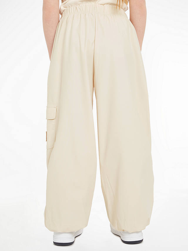 Calvin Klein Jeans Kids' Parachute Trousers, Whitecap Gray