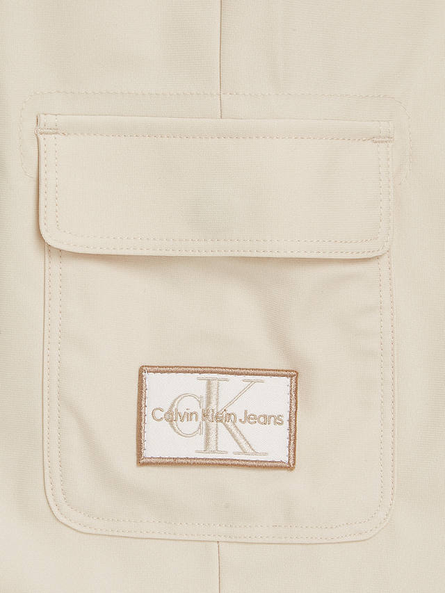 Calvin Klein Jeans Kids' Parachute Trousers, Whitecap Gray