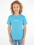 Calvin Klein Kids' Short Sleeve T-Shirts, Pack of 2, Blue Tide