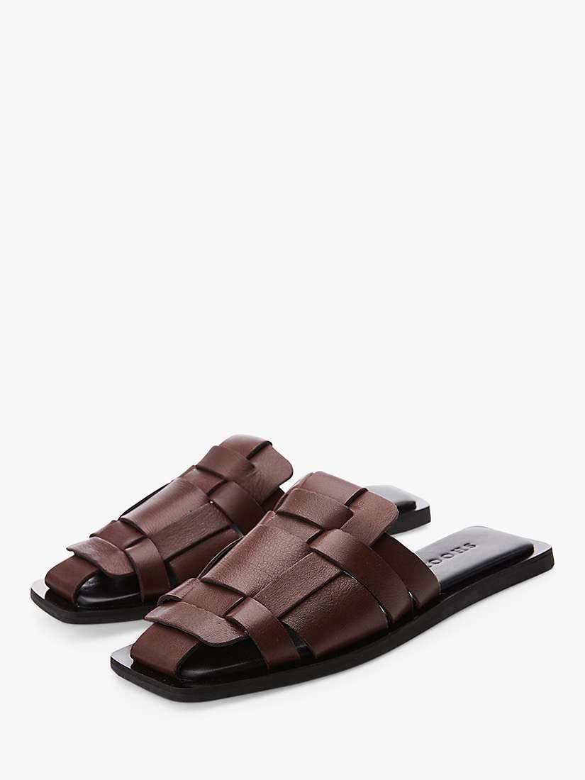Buy Moda in Pelle Akari Leather Woven Flat Mules Online at johnlewis.com