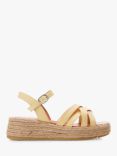 Moda in Pelle Abrielle Leather Espadrille Sandals, Lemon