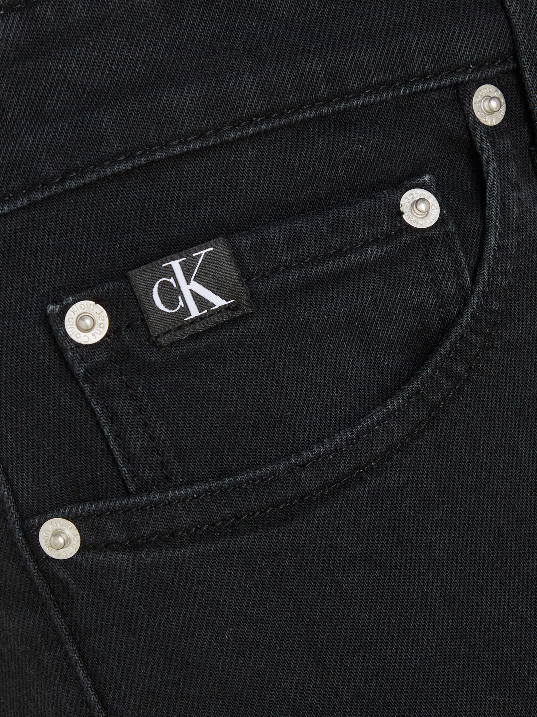 Calvin Klein Slim Fit Jeans, Denim Black at John Lewis & Partners