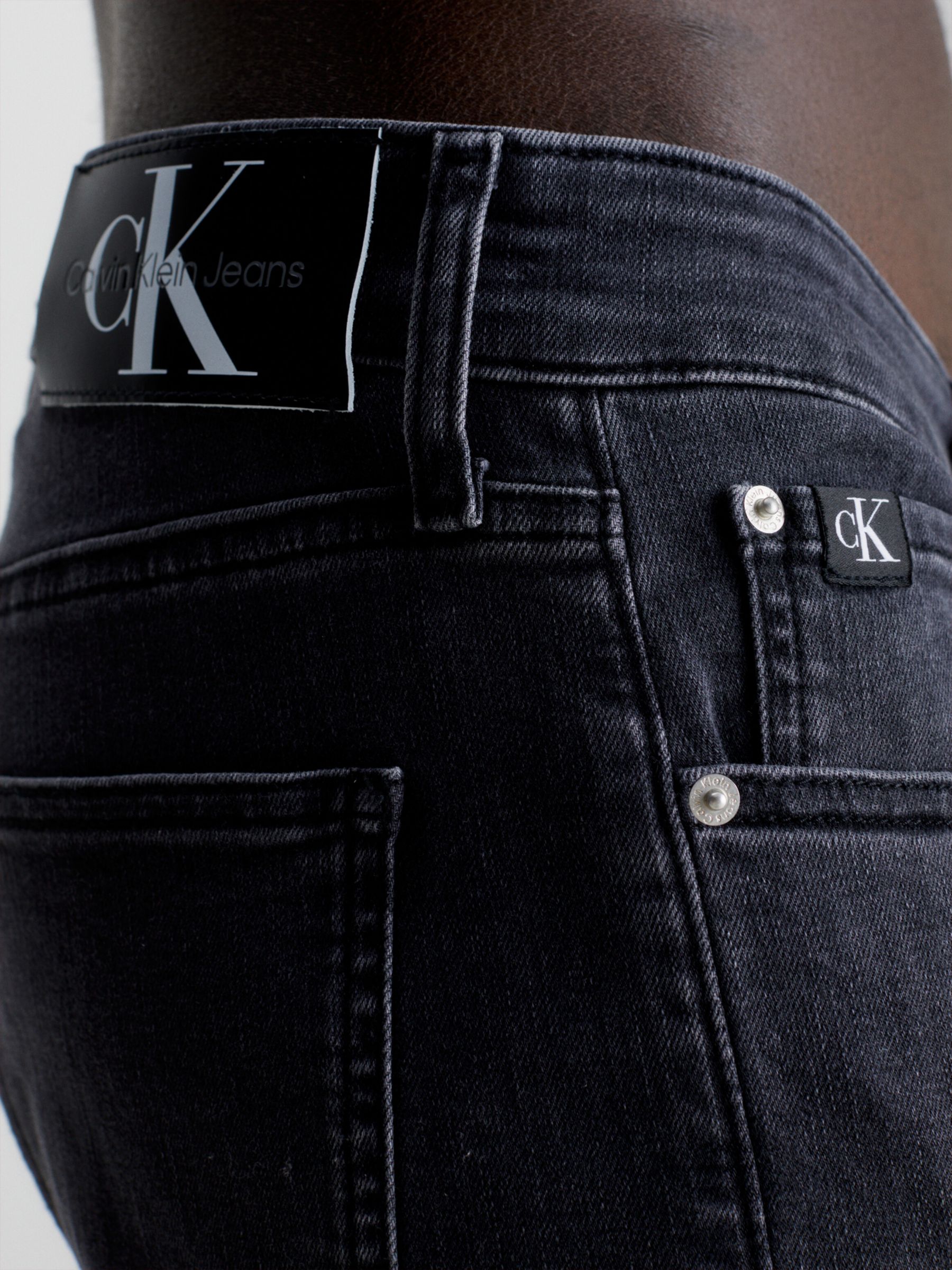Buy Calvin Klein Skinny Jeans, Denim Grey Online at johnlewis.com