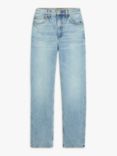 rag & bone Harlow Straight Leg Cropped Jeans, Light Blue