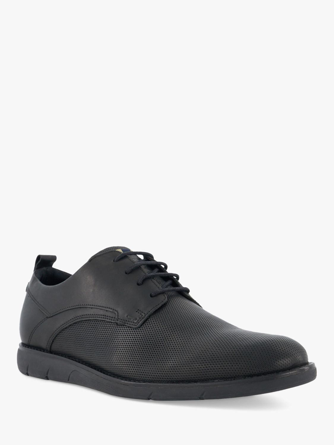 Dune Barnabey Leather Lace Up Derby Shoes, Black