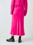 Vivere By Savannah Miller Clara Bias Cut Satin Slip Skirt, Pink, Pink