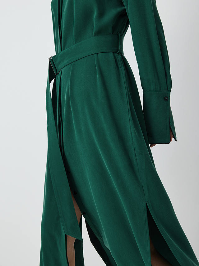 Vivere By Savannah Miller Kai Shirt Dress, Dark Green at John Lewis ...