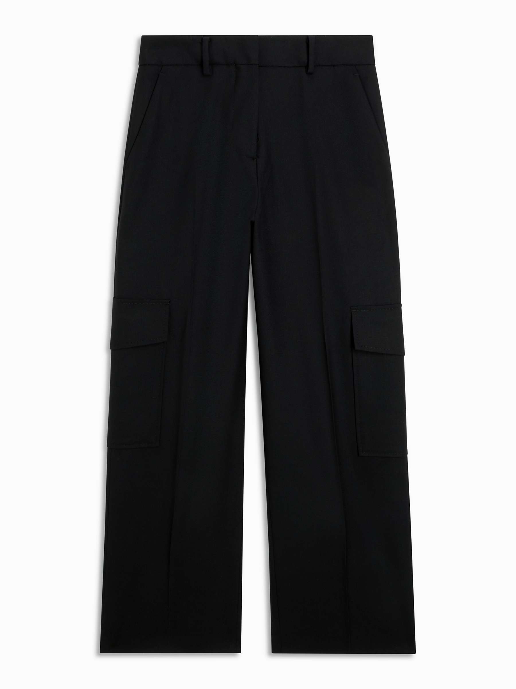 Buy John Lewis Formal Cargo Trousers, Black Online at johnlewis.com
