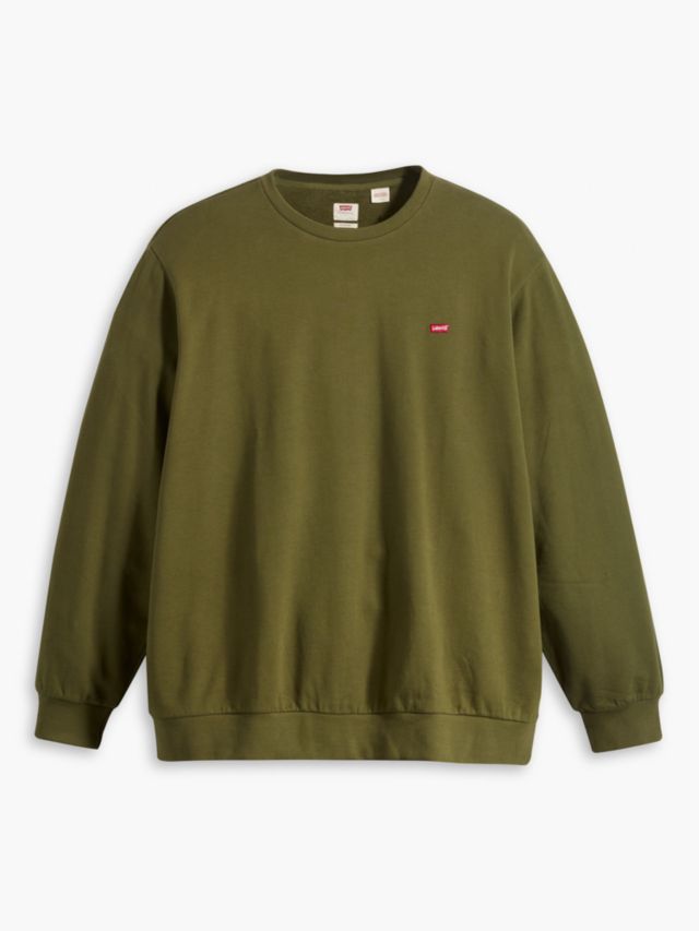 Levi's Big Original Crew Neck Jumper, Green, 1XB