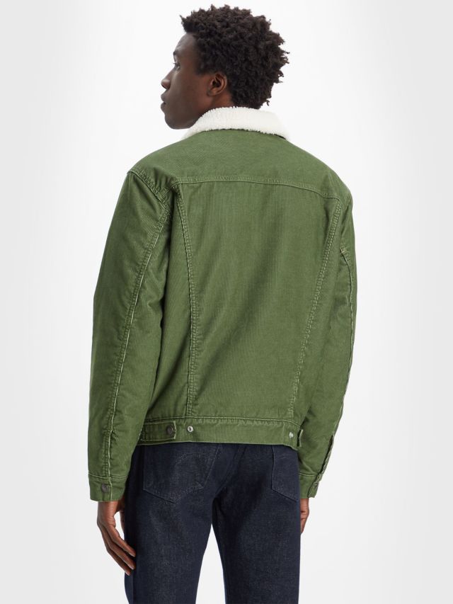 Levi's green shop sherpa jacket