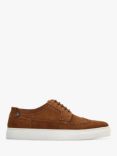 Base London Mickey Suede Brogue Trainers, Tan