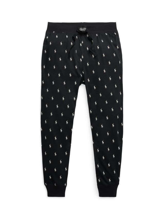 Polo Ralph Lauren Cotton All Over Pony Lounge Joggers Black S