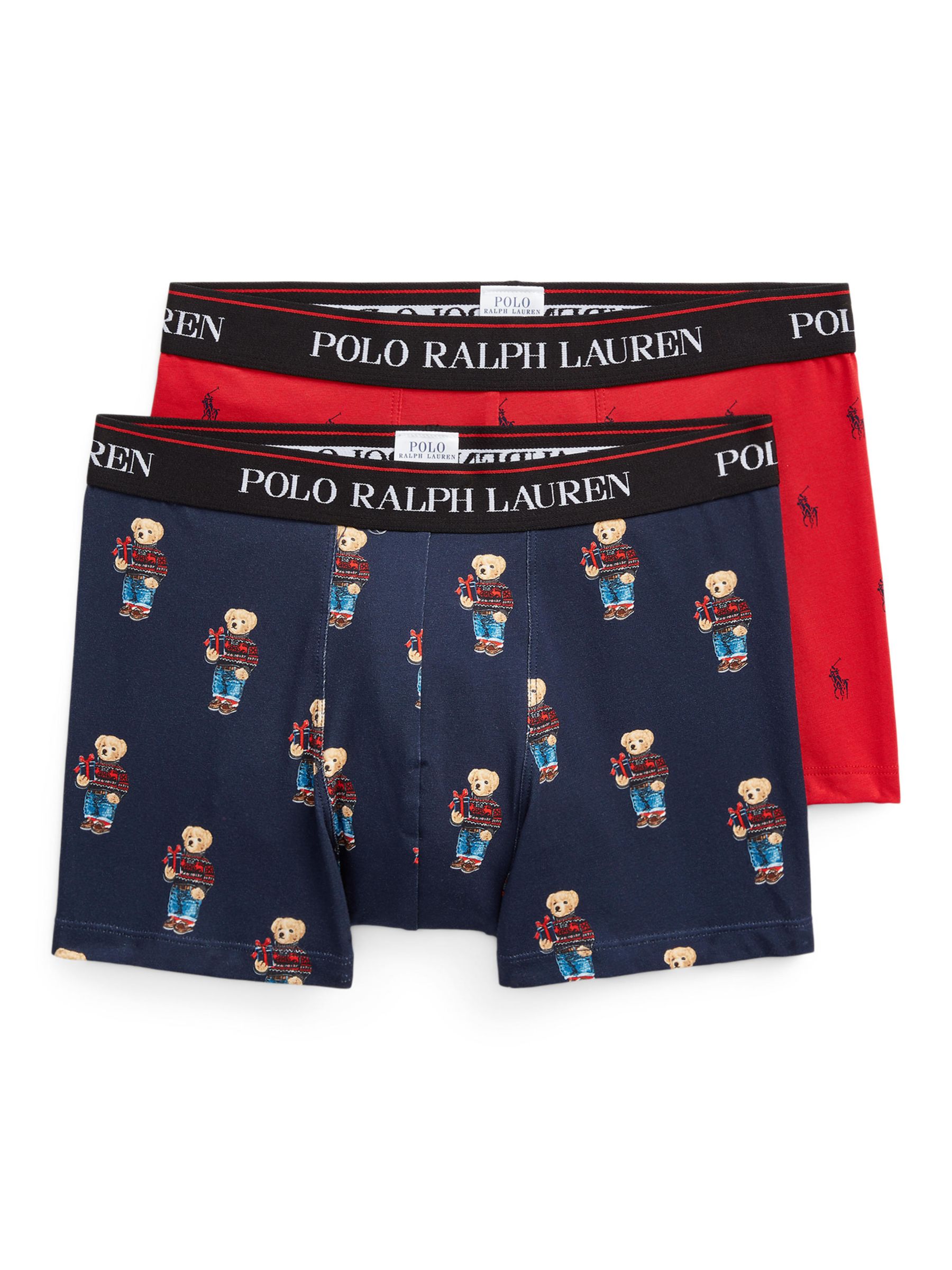 Polo Ralph Lauren Xmas Bear Trunks, Pack of 2, Multi £45.00