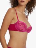 Skarlett Blue Impress Lace Balconette Bra, Red Apple/Rose