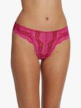 Skarlett Blue Impress Floral Lace Thong, Red Apple/Rose