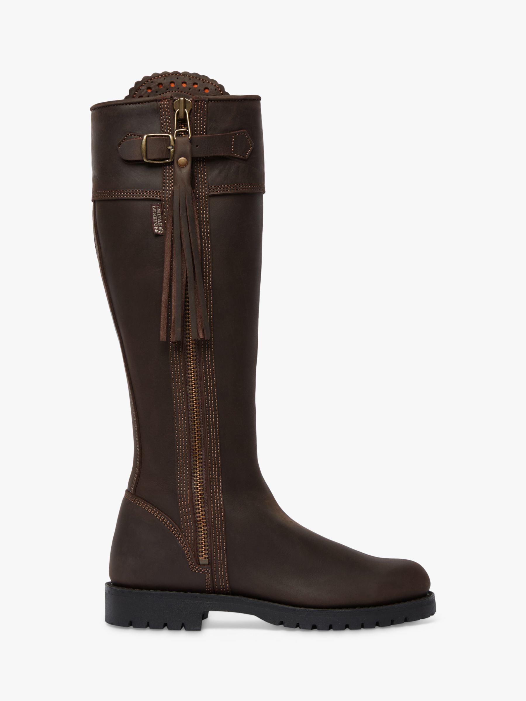 Penelope Chilvers Stand Tassel Knee Boots, Conker at John Lewis & Partners