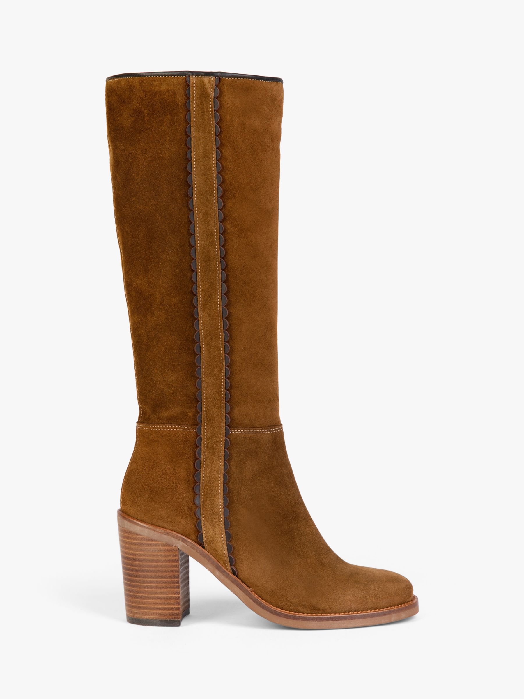 Penelope Chilvers Lucia Suede Knee High Boots, Peat