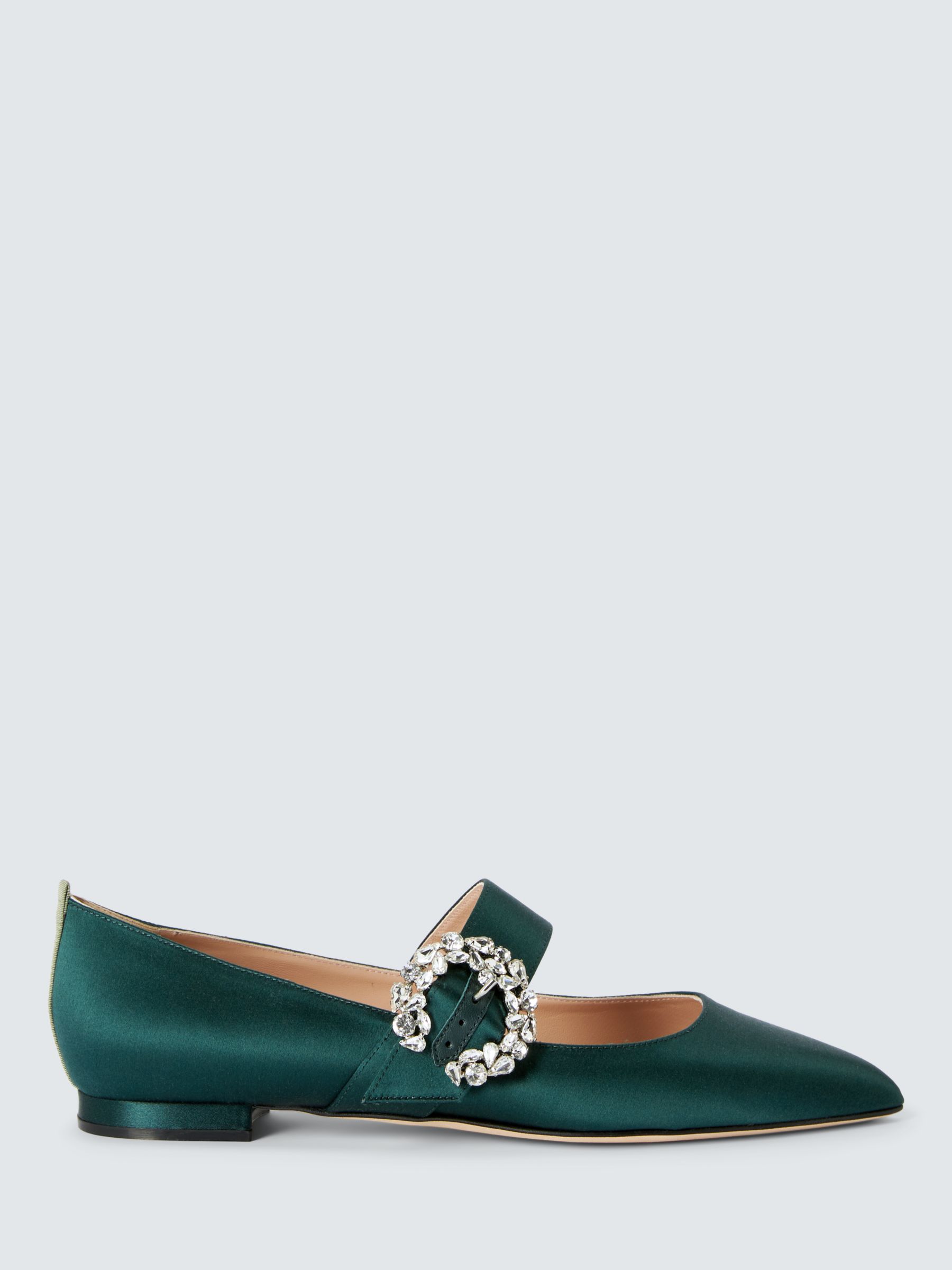 SJP by Sarah Jessica Parker Chime Satin Pointed Mary Jane Flats, Jungle ...