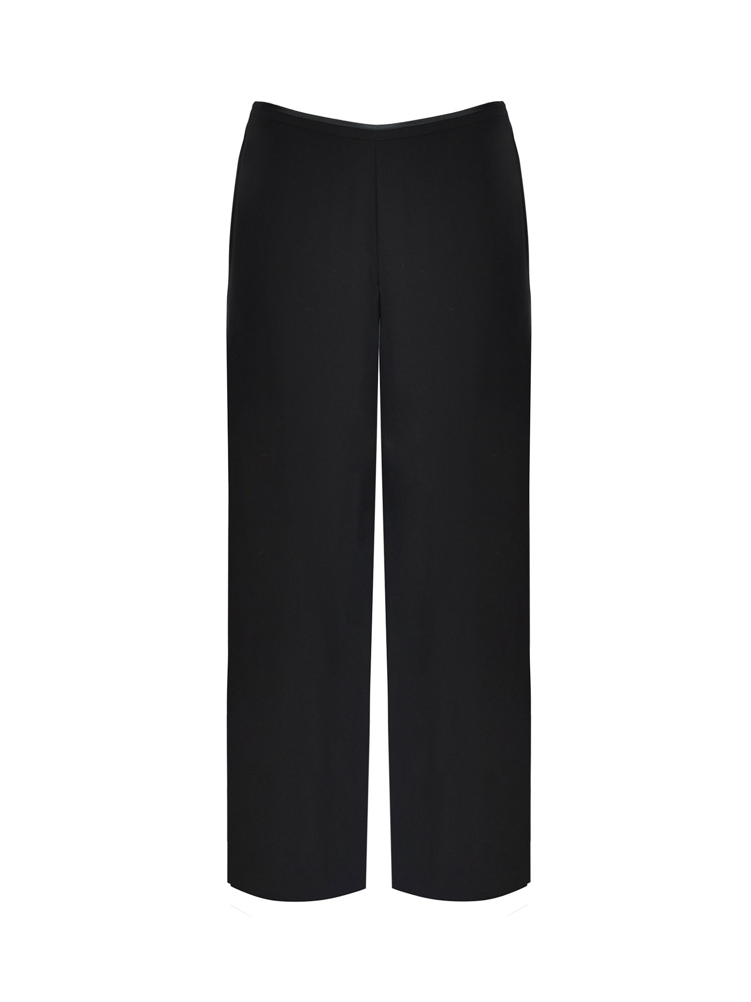 Live Unlimited Curve Chiffon Lined Wide Leg Trousers, Black at John ...