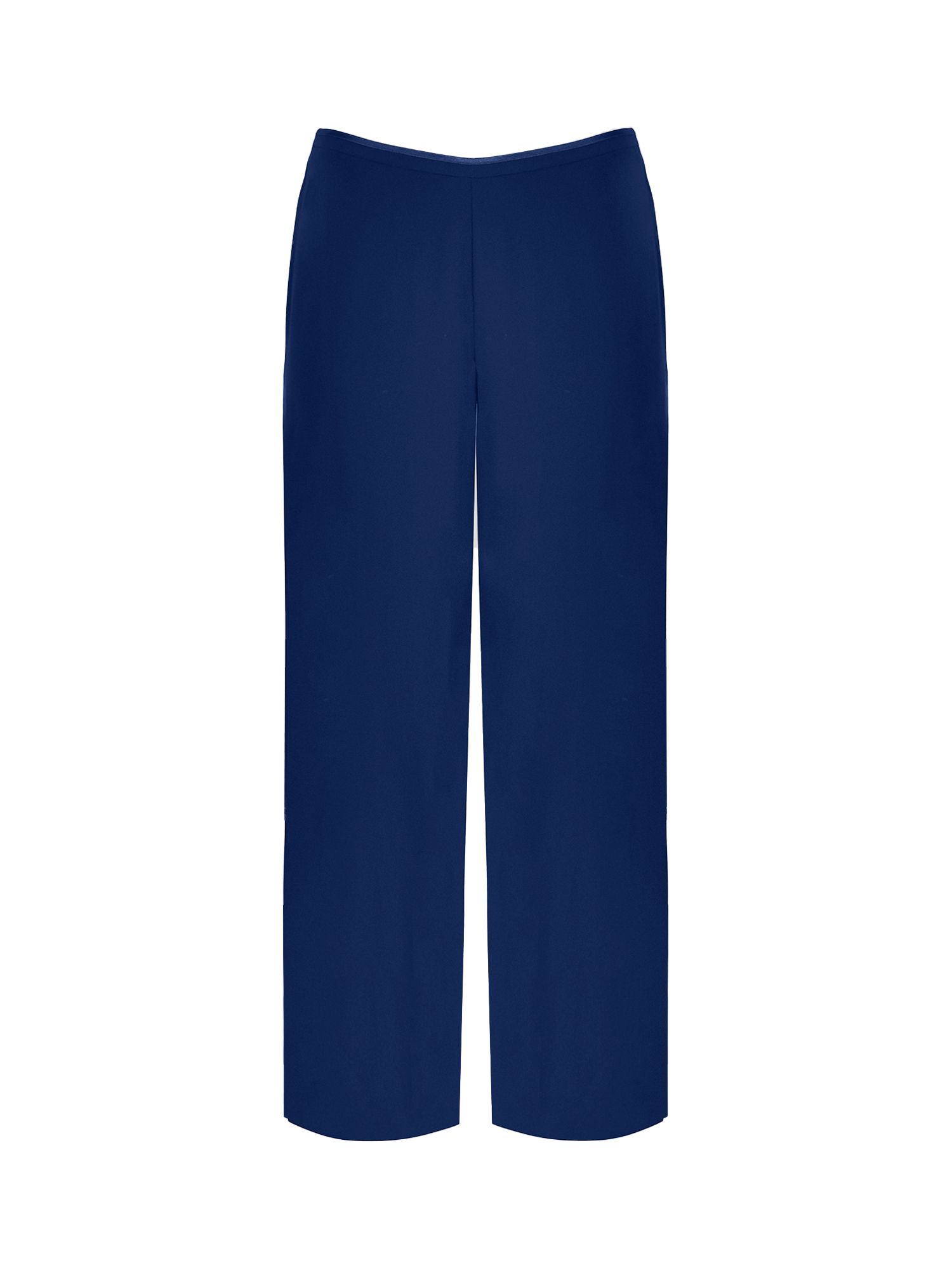 Live Unlimited Curve Navy Chiffon Lined Trouser, Blue at John Lewis &  Partners