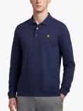 Lyle & Scott Long Sleeve Polo Shirt, Navy