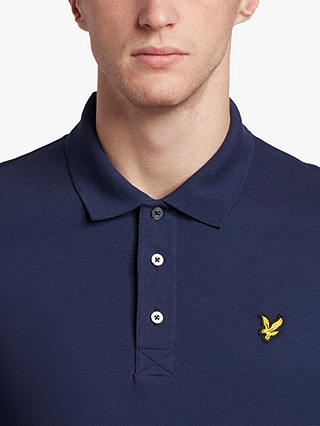 Lyle & Scott Long Sleeve Polo Shirt, Navy