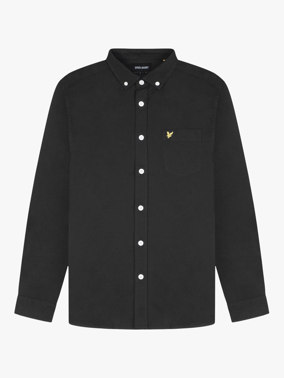 Lyle & Scott Regular Fit Oxford Shirt, Jet Black at John Lewis & Partners
