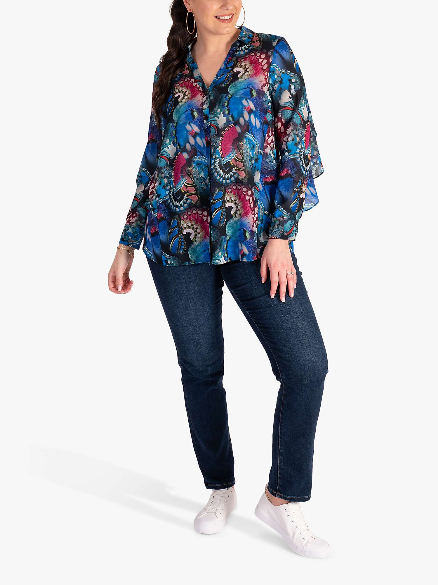 Buy chesca Curvy Straight Jeans, Deep Ocean Online at johnlewis.com