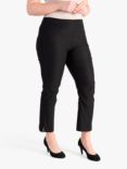 chesca Slim Leg Trousers, Black