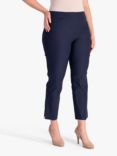 chesca Slim Leg Trousers, Deep Blue