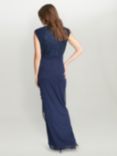 Gina Bacconi Kali Sequin Maxi Dress, Navy