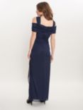 Gina Bacconi Shree Cold Shoulder Maxi Dress, Navy