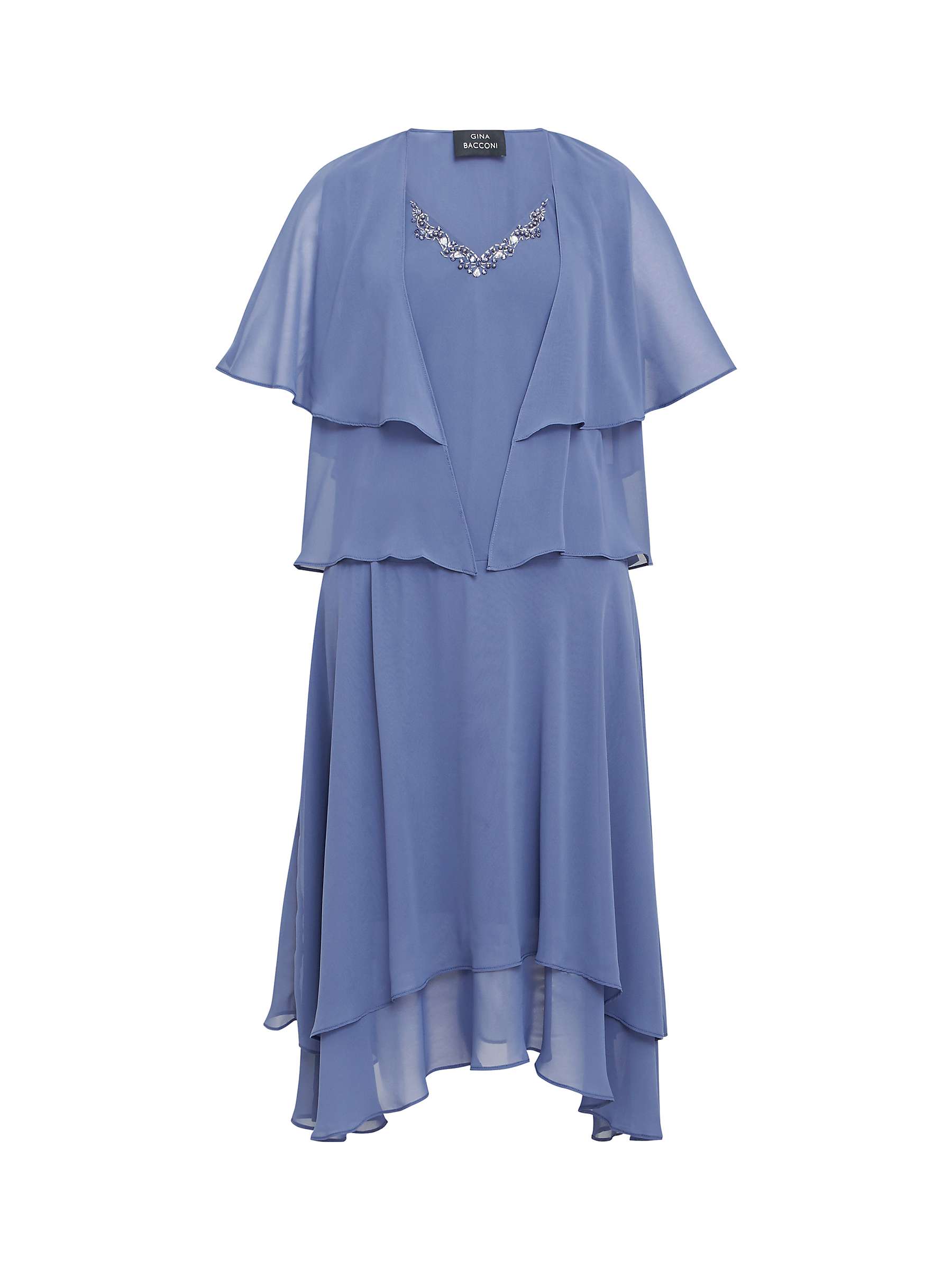 Buy Gina Bacconi Cheryl Tiered Midi Chiffon Dress with Jacket Online at johnlewis.com