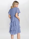 Gina Bacconi Bella Georgette Tiered Dress, Perri