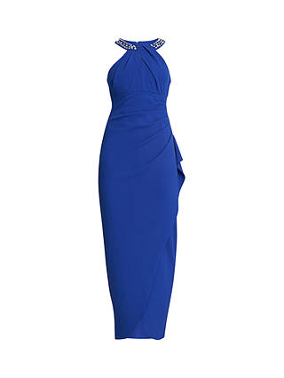 Gina Bacconi Kasandra Embellished Maxi Dress, Cobalt