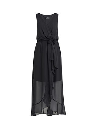Gina Bacconi Imogen Wrap Maxi Dress, Black
